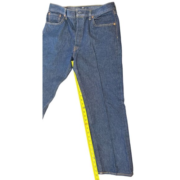 Levis Jeans Mens 36x30 (Actual 36x28) Blue Denim 501 Straight Leg Button Fly |O1 - Picture 7 of 8